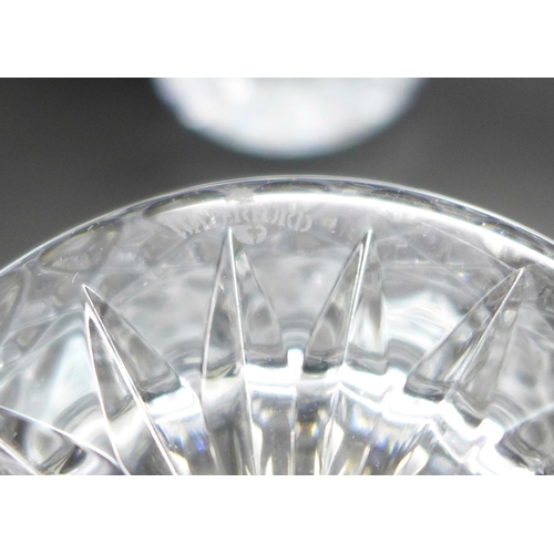 2017 - Two pairs of large Waterford crystal Millennium series double old fashion whisky glasses,  signed *T... 