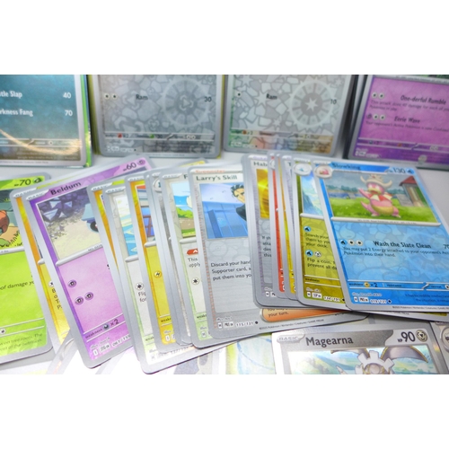2018 - A collection of over 500 holographic Pokemon cards including rares, Holo & reverse Holo