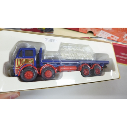 2031 - Seven Corgi British Railways model vehicles including Transport of the 50s and 60s