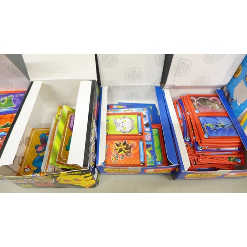 2038 - A collection of Pokémon/Pokédex stickers and cards