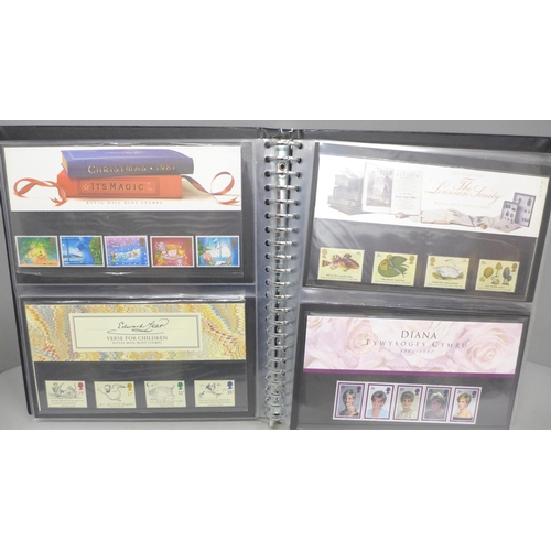 2040 - Stamps; an album of Great Britain Royal Mail presentation packs, (40)