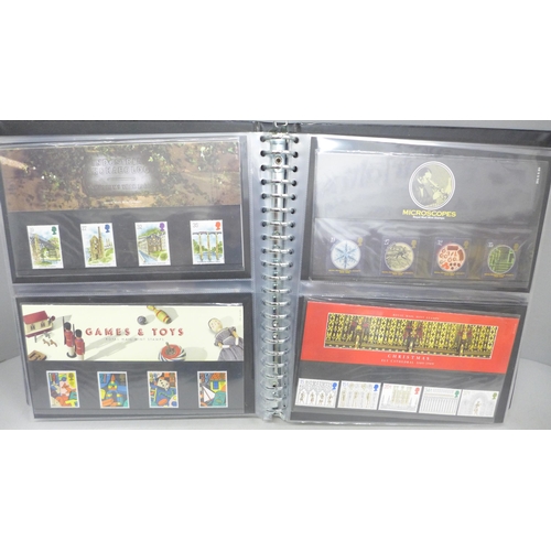 2040 - Stamps; an album of Great Britain Royal Mail presentation packs, (40)