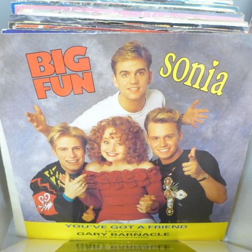 2041 - A collection of picture sleeve 7’’ 45rpm singles, approximately 100 including 1970s and 1980s, etc.