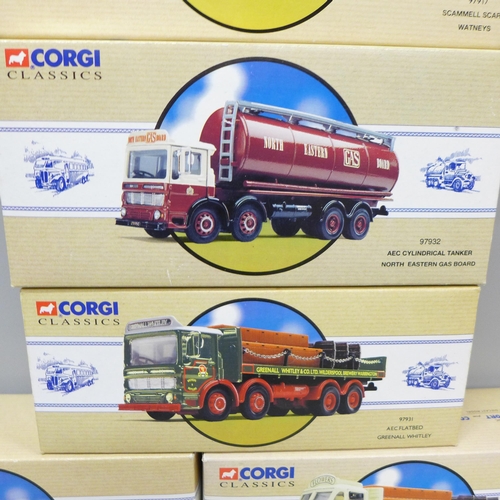 2042 - Seven Corgi Classics model vehicles, all boxed, (2x 97162)