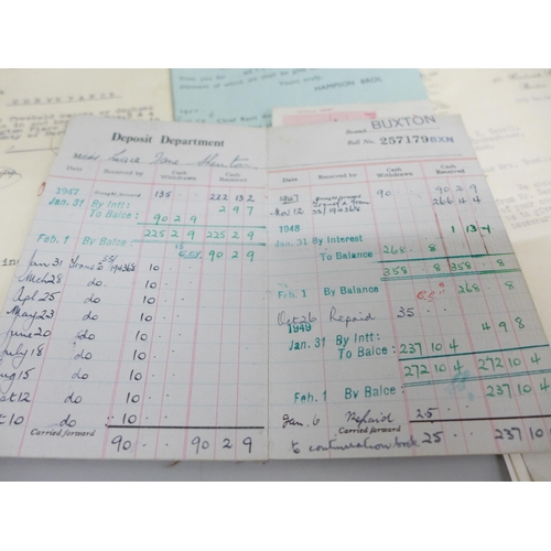 2043 - A collection of legal ephemera, etc., from the 1800s onwards, all related to the Buxton area of Nort... 