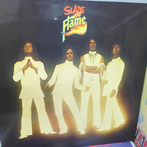 2044 - Eleven glam rock LP records, six T-rex including UK first pressings of Electric Warrior and Tanx and... 