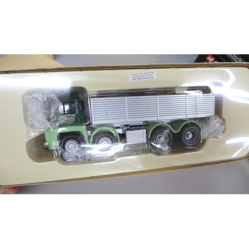 2045 - Seven Corgi models vehicles, including three Famous Hauliers and three Guy Invincible, boxed