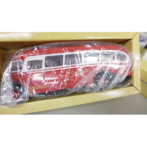 2047 - Seven Corgi model buses/coaches, boxed