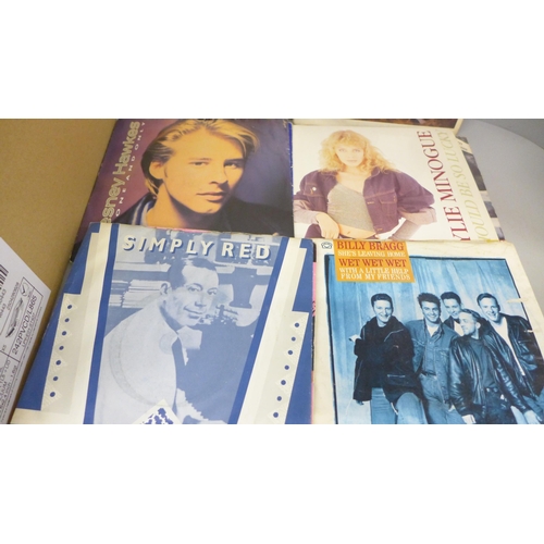 2048 - A collection of picture sleeve 7’’ 45rpm records, approximately 100 including 1970s, 1980s, etc.