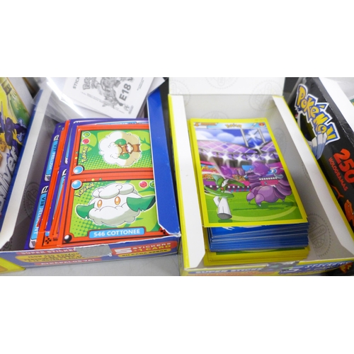 2050 - A large collection of Pokémon cards and stickers