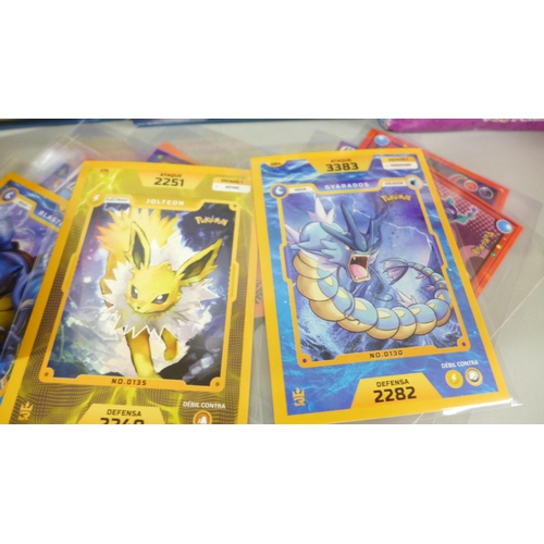 2050 - A large collection of Pokémon cards and stickers