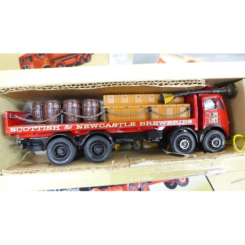 2057 - Seven Corgi Classics Road Transport model vehicles, all boxed