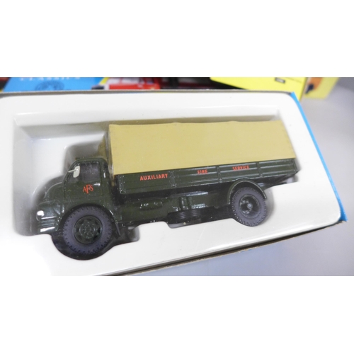 2063 - Seven Corgi Classics model vehicles, including Nottingham City Transport Trolleybus, all boxed