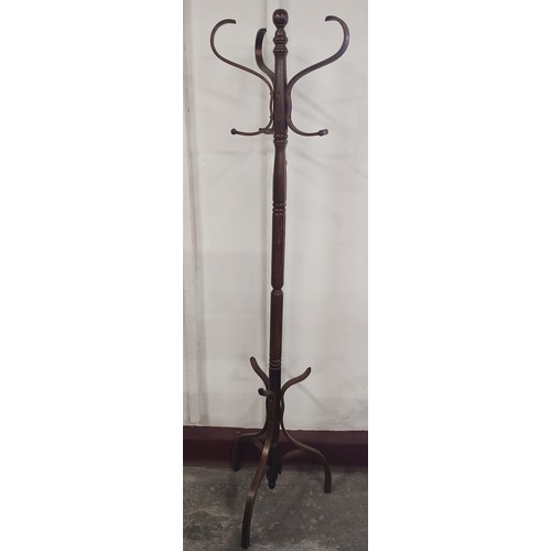 230 - A beech bentwood coatstand