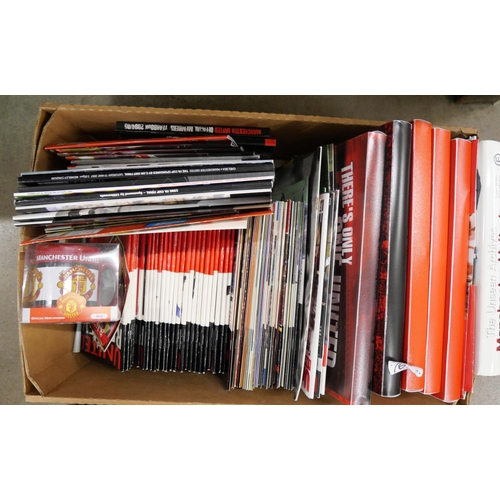 2283 - A large collection of Manchester United programmes and Club membership packs **PLEASE NOTE THIS LOT ... 