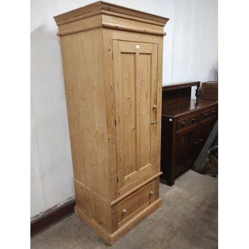 266 - A Victorian style pine wardrobe