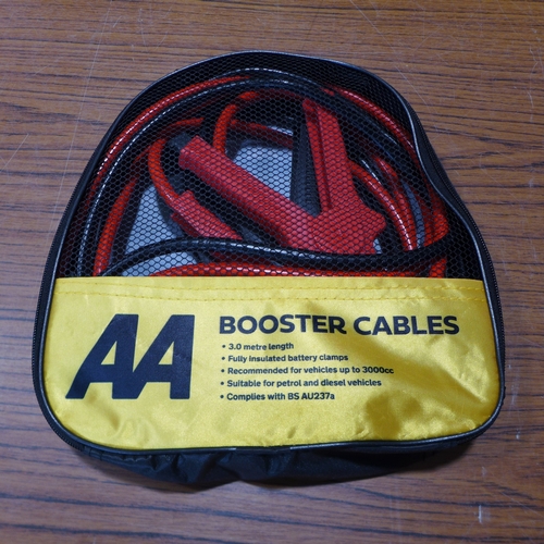 6121 - Five AA 3M booster cables for vehicles up to 3000cc, suitable for petrol and diesel vehicles (£11.86... 