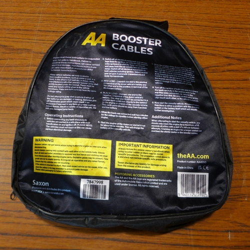 6121 - Five AA 3M booster cables for vehicles up to 3000cc, suitable for petrol and diesel vehicles (£11.86... 