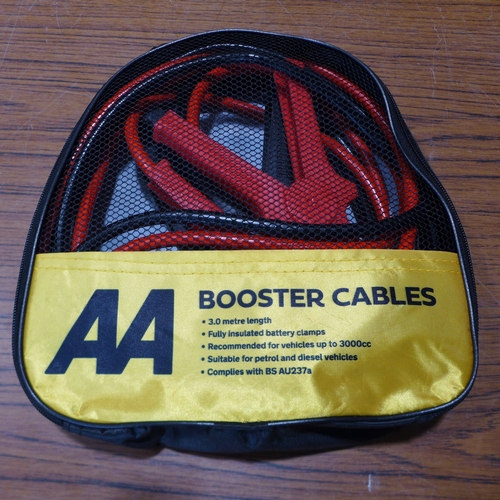 6122 - Five AA 3M booster cables for vehicles up to 3000cc, suitable for petrol and diesel vehicles (£11.86... 