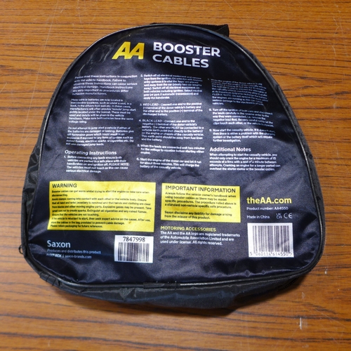 6122 - Five AA 3M booster cables for vehicles up to 3000cc, suitable for petrol and diesel vehicles (£11.86... 