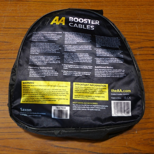 6123 - Five AA 3M booster cables for vehicles up to 3000cc, suitable for petrol and diesel vehicles (£11.86... 
