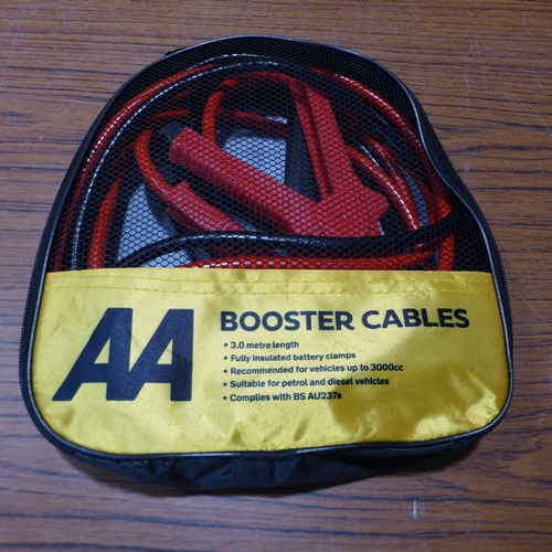 6124 - Five AA 3M booster cables for vehicles up to 3000cc, suitable for petrol and diesel vehicles (£11.86... 