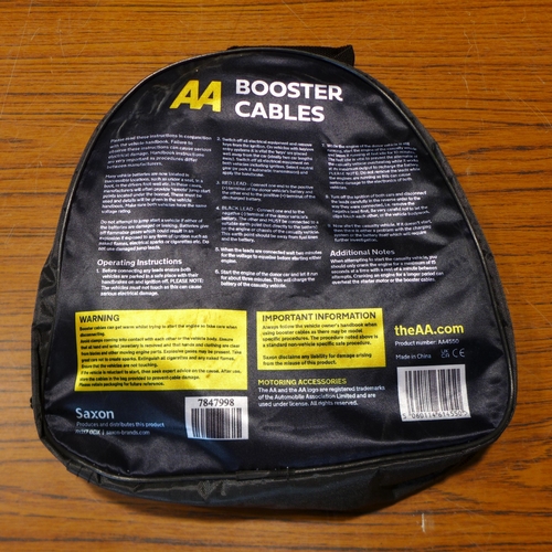 6124 - Five AA 3M booster cables for vehicles up to 3000cc, suitable for petrol and diesel vehicles (£11.86... 
