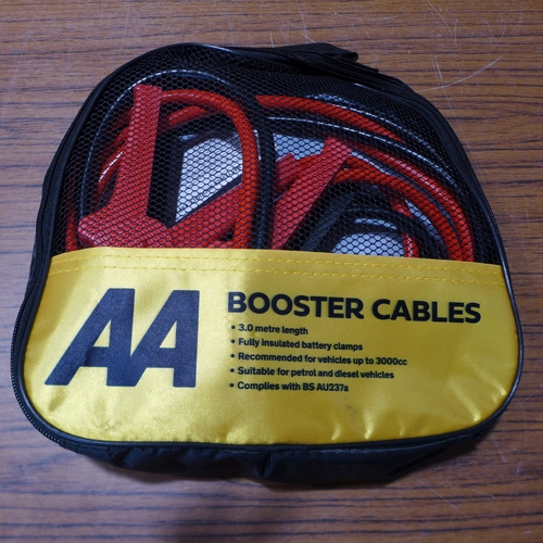6125 - Five AA 3M booster cables for vehicles up to 3000cc, suitable for petrol and diesel vehicles (£11.86... 