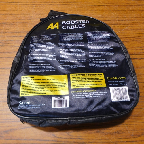 6125 - Five AA 3M booster cables for vehicles up to 3000cc, suitable for petrol and diesel vehicles (£11.86... 