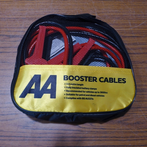6126 - Five AA 3M booster cables for vehicles up to 3000cc, suitable for petrol and diesel vehicles (£11.86... 