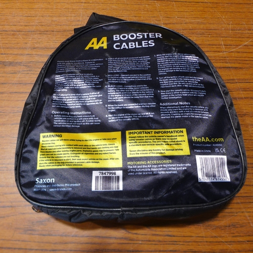 6126 - Five AA 3M booster cables for vehicles up to 3000cc, suitable for petrol and diesel vehicles (£11.86... 