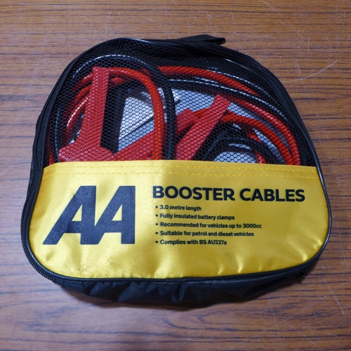 6127 - Five AA 3M booster cables for vehicles up to 3000cc, suitable for petrol and diesel vehicles (£11.86... 