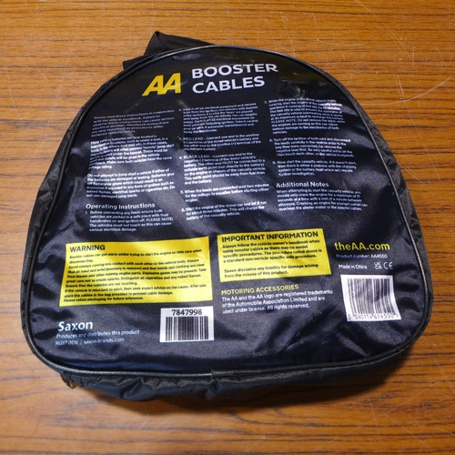 6127 - Five AA 3M booster cables for vehicles up to 3000cc, suitable for petrol and diesel vehicles (£11.86... 