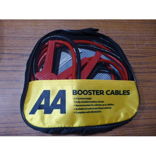 6128 - Five AA 3M booster cables for vehicles up to 3000cc, suitable for petrol and diesel vehicles (£11.86... 