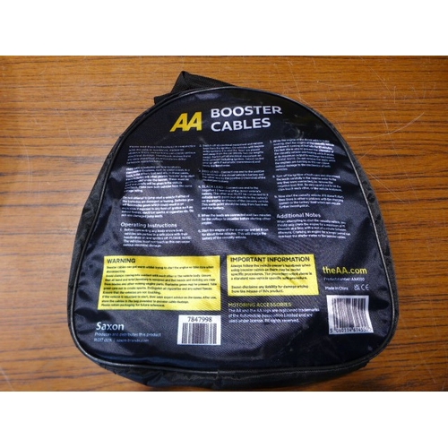6128 - Five AA 3M booster cables for vehicles up to 3000cc, suitable for petrol and diesel vehicles (£11.86... 