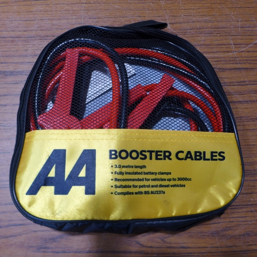 6129 - Five AA 3M booster cables for vehicles up to 3000cc, suitable for petrol and diesel vehicles (£11.86... 