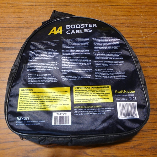6129 - Five AA 3M booster cables for vehicles up to 3000cc, suitable for petrol and diesel vehicles (£11.86... 
