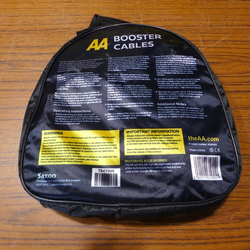 6131 - Five AA 3M booster cables for vehicles up to 3000cc, suitable for petrol and diesel vehicles (£11.86... 
