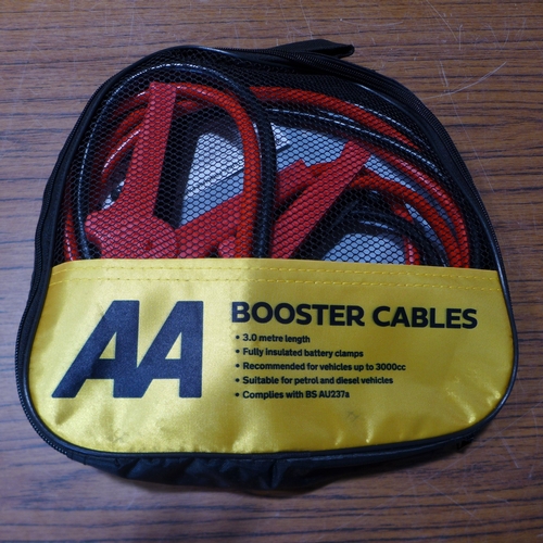 6132 - Five AA 3M booster cables for vehicles up to 3000cc, suitable for petrol and diesel vehicles (£11.86... 