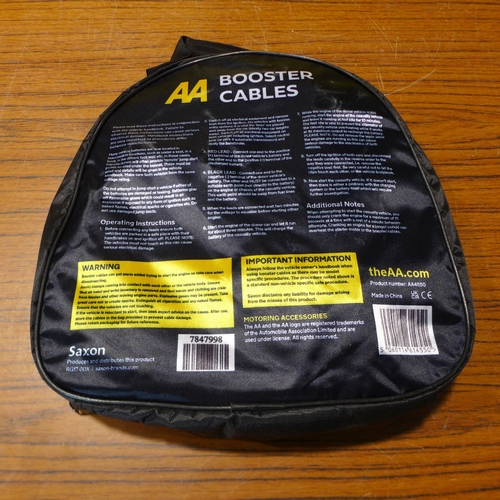 6132 - Five AA 3M booster cables for vehicles up to 3000cc, suitable for petrol and diesel vehicles (£11.86... 