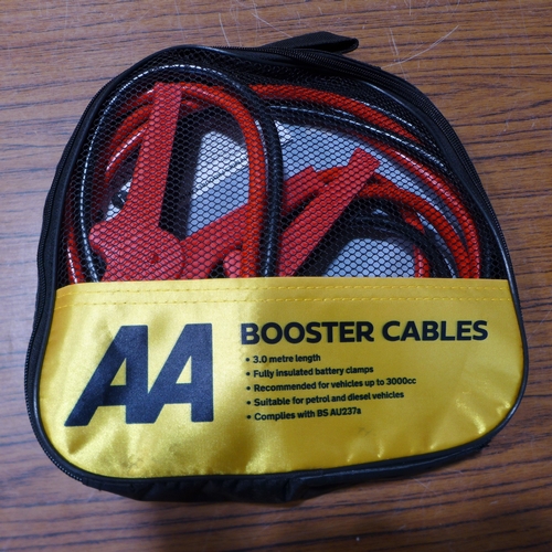 6135 - Five AA 3M booster cables for vehicles up to 3000cc, suitable for petrol and diesel vehicles (£11.86... 