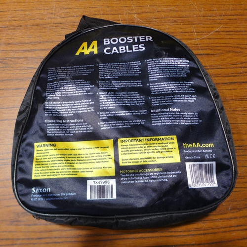 6135 - Five AA 3M booster cables for vehicles up to 3000cc, suitable for petrol and diesel vehicles (£11.86... 