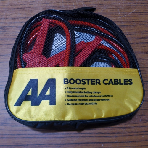 6137 - Five AA 3M booster cables for vehicles up to 3000cc, suitable for petrol and diesel vehicles (£11.86... 