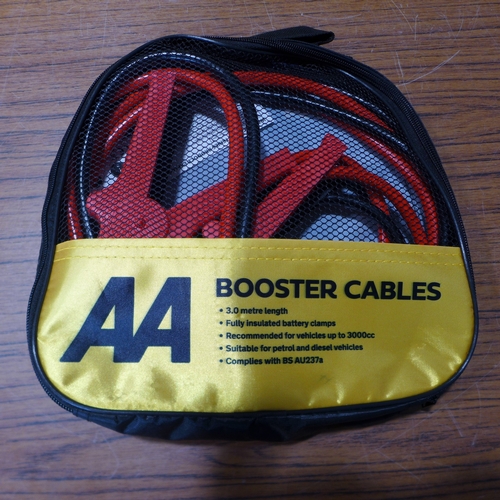 6140 - Five AA 3M booster cables for vehicles up to 3000cc, suitable for petrol and diesel vehicles (£11.86... 