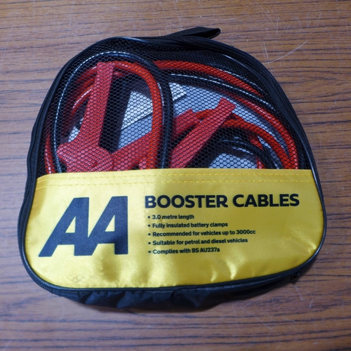 6141 - Five AA 3M booster cables for vehicles up to 3000cc, suitable for petrol and diesel vehicles (£11.86... 