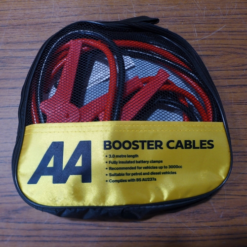 6143 - Five AA 3M booster cables for vehicles up to 3000cc, suitable for petrol and diesel vehicles (£11.86... 