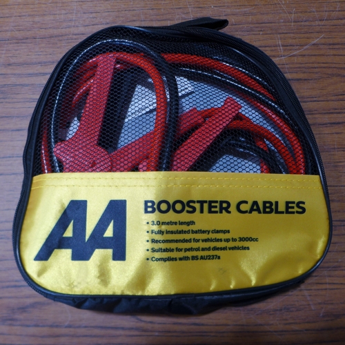 6144 - Five AA 3M booster cables for vehicles up to 3000cc, suitable for petrol and diesel vehicles (£11.86... 