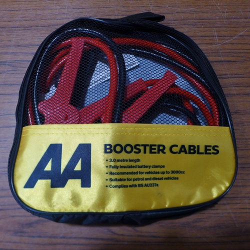 6145 - Five AA 3M booster cables for vehicles up to 3000cc, suitable for petrol and diesel vehicles (£11.86... 