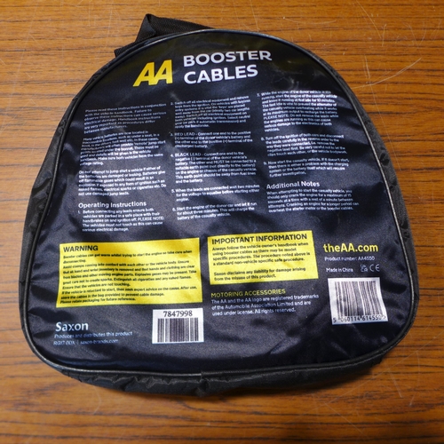 6146 - Five AA 3M booster cables for vehicles up to 3000cc, suitable for petrol and diesel vehicles (£11.86... 