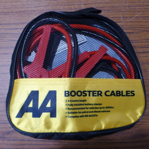 6147 - Five AA 3M booster cables for vehicles up to 3000cc, suitable for petrol and diesel vehicles (£11.86... 